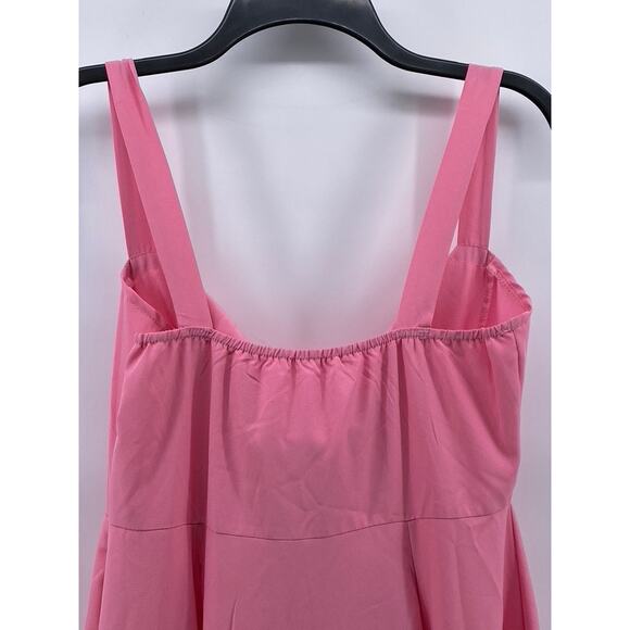 UNBRANDED Women's Light Pink Sweetheart Neckline A-Line Maxi Dress SZ M - Picture 4 of 10